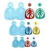 Boutigem 3pcs Jewelry Casting Mold Leaf Shape Earring Silicone Resin Mould for DIY Jewelry Crafts Keychain Earring view 1