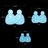 Boutigem 3pcs Jewelry Casting Mold Leaf Shape Earring Silicone Resin Mould for DIY Jewelry Crafts Keychain Earring view 2