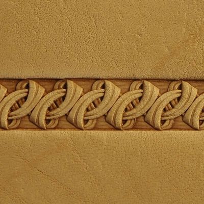 DandS ltd Leather Stamp Tool, Ornamental, Professional Steel Craft Tool for Leatherworking, Embossing, Carving & Stamping Leather Projects, Belts Wallets & DIY Projects Compatible with Mallet #531