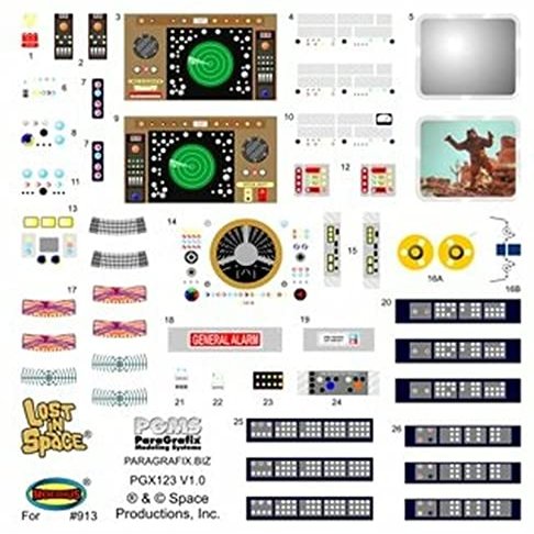 BIBNY 1/35 Paragrafix Lost in Space Jupiter 2 Decal Set for Stock Interior PGX122