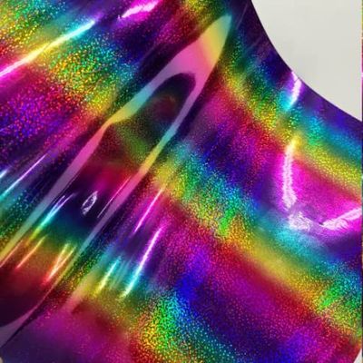 Gloss Rainbow Laser Chrome Prismatic Self Adhesive Die Cutting Lettering Vinyl Sticker Decal DIY Craft Sign Sheet Roll (Dot, 1FT x 6FT)