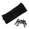 100 Pcs Black Pipe Cleaners Chenille Stem for DIY Crafts,Arts,Wedding,Home,Party,Holiday Decoration 6 mm x 12 Inch view 1