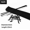 100 Pcs Black Pipe Cleaners Chenille Stem for DIY Crafts,Arts,Wedding,Home,Party,Holiday Decoration 6 mm x 12 Inch view 2