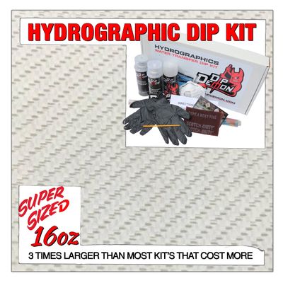 Hydrographic Dip Kit Gold Carbon Fiber 7 16oz dip demon Hydro dip Dipping