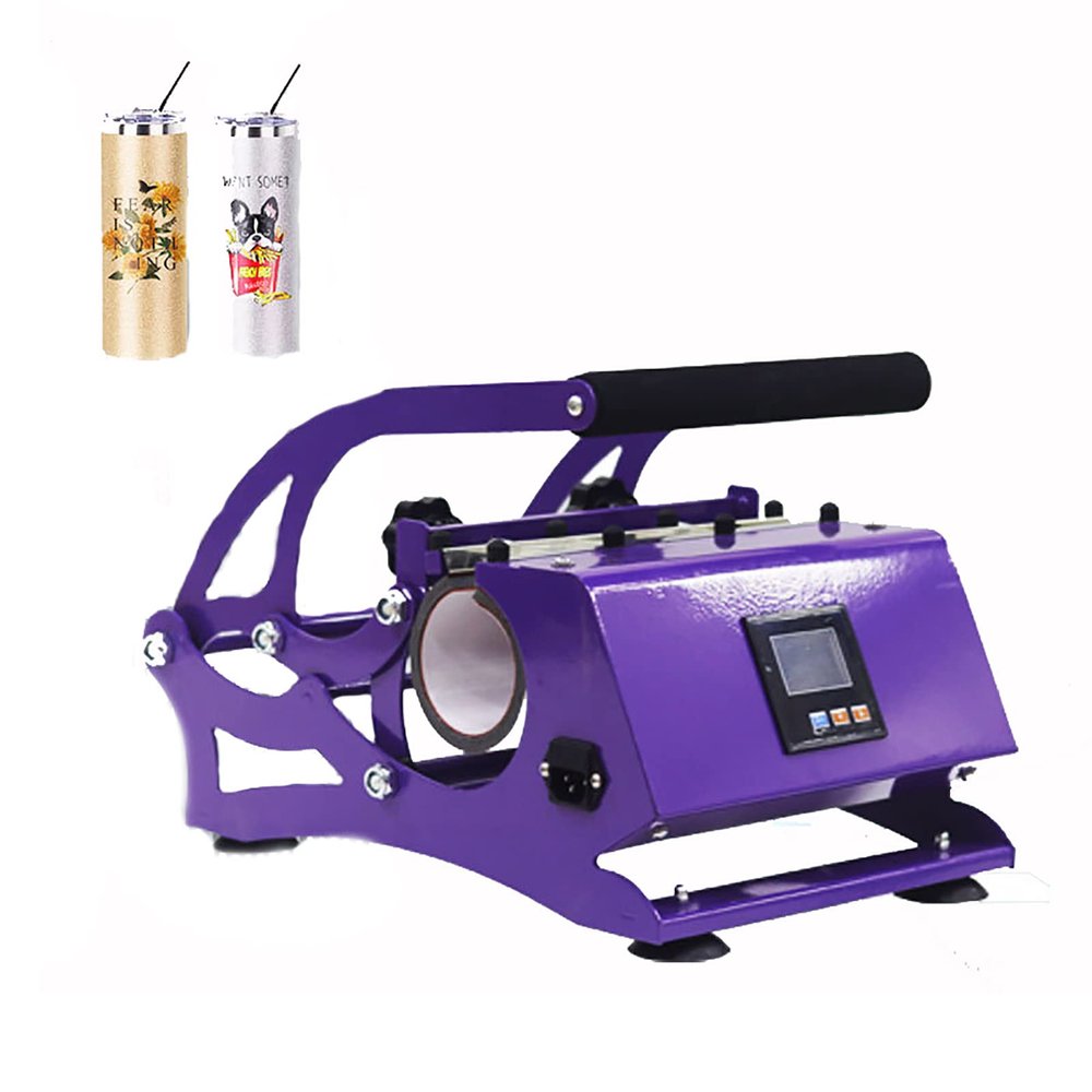 WANYE Mug Heat Press for 15oz 20oz 30oz Mug Heat Press Machine Cup Heat Transfer Sublimation Multicolor for Transferring Pictures On Mugs, Ceramic Cup and Bottle Purple- 30oz