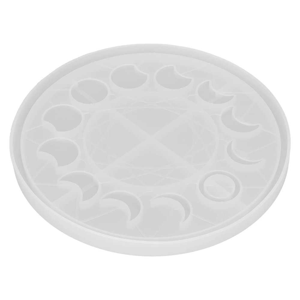 Moon Phase Tray Mold, Silicone Large Resin Goddess Mold Moon Phase Tray Candle Holder Mold for Home Decor, Wedding Centerpiece DIY Crafts Jewelry Making