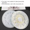 Moon Phase Tray Mold, Silicone Large Resin Goddess Mold Moon Phase Tray Candle Holder Mold for Home Decor, Wedding Centerpiece DIY Crafts Jewelry Making view 2