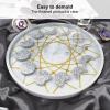 Moon Phase Tray Mold, Silicone Large Resin Goddess Mold Moon Phase Tray Candle Holder Mold for Home Decor, Wedding Centerpiece DIY Crafts Jewelry Making view 3