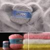 3 Balls Mink Cashmere Yarn, Luxury Fur Hairy Long Plush Mink Cashmere Yarn for Hand Knitting Crochet DIY Project 150g (Sapphire Blue) view 2