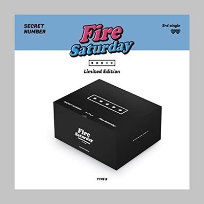Secret Number Fire Saturday 3rd Single Album Limited B Type CD+1ea Ball Cap+PhotoBook+Tazo+Door Sign+1p Sticker+2p PhotoCard+Message PhotoCard SET+Tracking Kpop Sealed