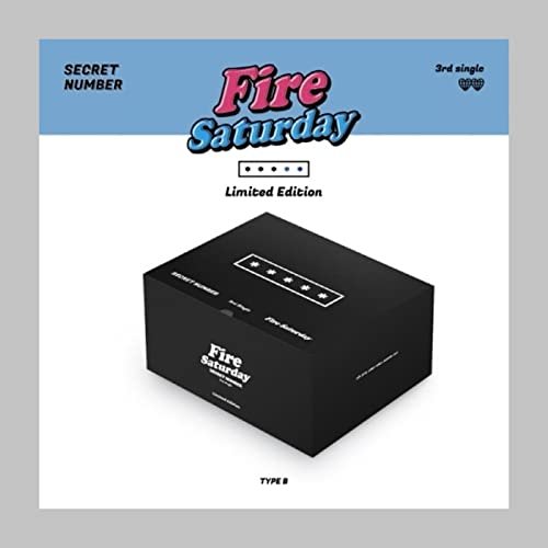 Secret Number Fire Saturday 3rd Single Album Limited B Type CD+1ea Ball Cap+PhotoBook+Tazo+Door Sign+1p Sticker+2p PhotoCard+Message PhotoCard SET+Tracking Kpop Sealed