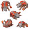 KAKIWYHHH Magical Fire Dragon 3D Epoxy Resin Silicone Mold for Fondant Sugar Craft, Cake Topper Decorating, Polymer Clay, Plaster view 3