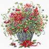 December Bouquet Gold Cross Stitch Kit by Luca-S view 1