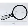 Lighted Magnifying Glass Handheld10X / 25X Large Magnifying Glass with LightLed Magnifiers for Seniors,Reading Books, Medicine Bottle Small Font view 2