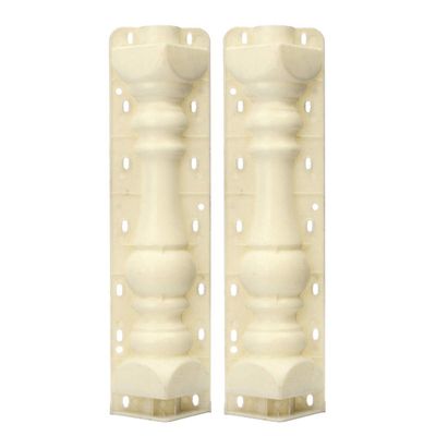 EVENVEN Concrete Mold 2Pcs 60cm Balustrades Molds, DIY Mould for Concrete Plaster Cement Garden Decor