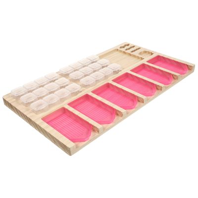 EXCEART 1set Creative Diamond Art Tool Organizer Tray Multi-Functional Storage Rack for Crafts Rhinestone Pen Holder for Beads Jewelry and Nail Art Design