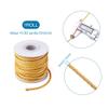 10.93 Yards 3mm Round Braided Cowhide Cords Gold Genuine Braided Leather Cords for Bracelet Necklace Jewelry Making view 3