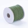 10.93 Yards 3mm Round Braided Cowhide Cords Green Genuine Braided Leather Cords for Bracelet Necklace Jewelry Making view 4