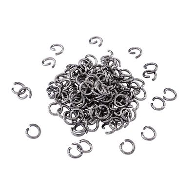 Boutigem 1000pcs Stainless Steel Open Jump Ring 6mm Tiny Round Connector Ring for DIY Jewelry Craft Bracelet Necklace Earring Keychain