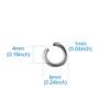 Boutigem 1000pcs Stainless Steel Open Jump Ring 6mm Tiny Round Connector Ring for DIY Jewelry Craft Bracelet Necklace Earring Keychain view 2