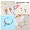 Boutigem 1000pcs Stainless Steel Open Jump Ring 6mm Tiny Round Connector Ring for DIY Jewelry Craft Bracelet Necklace Earring Keychain view 3