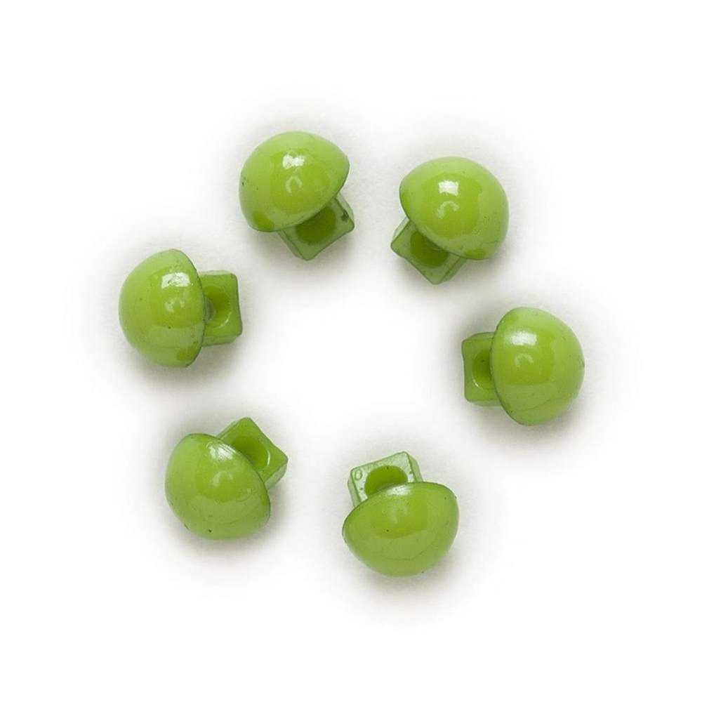 100pcs 5mm Mini Candy Multicolor Single Color Optional 2 Hole Round Shank Resin Buttons Sewing Scrapbooking DIY (Color : Green)