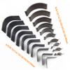 20pcs Leather Craft Bag Edge Shallow Circle Round Corner Cutter Mold Punch Tool Set Universal view 2