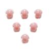 100pcs 5mm Mini Candy Multicolor Single Color Optional 2 Hole Round Shank Resin Buttons Sewing Scrapbooking DIY (Color : Pink) view 1