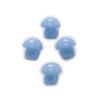 100pcs 5mm Mini Candy Multicolor Single Color Optional 2 Hole Round Shank Resin Buttons Sewing Scrapbooking DIY (Color : Blue) view 1
