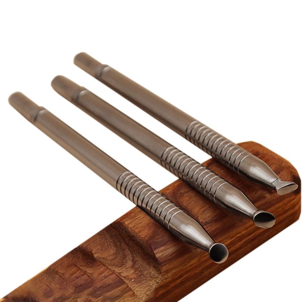 Leather Stamp Tools 304 Stainless Steel Professional Stamping Tool Leather Punch Carving DIY LeatherCrafts (M, 1pc)