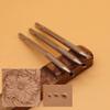 Leather Stamp Tools 304 Stainless Steel Professional Stamping Tool Leather Punch Carving DIY LeatherCrafts (M, 1pc) view 3