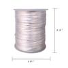 Xiezyu 2.0 mm Nylon Satin Cord Thread Beading String for Macrame Bracelets Chinese Knotting,Necklaces,Jewelry Making 109 Yards (White) view 4