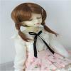 Doll wigs JD509 1/3 1/4 1/6 Short Brown Braids Synthetic mohair BJD doll wigs (Brown Blend Ginger, 7-8inch) view 2