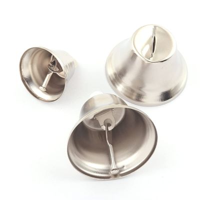 32/48mm Silver Large Jingle Bells Christmas Decoration Bells Giant Sleigh Bells Pet Collar Bells Ornaments Pendant Bell Durable Jingle Bells (48mm 10pcs)