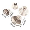 32/48mm Silver Large Jingle Bells Christmas Decoration Bells Giant Sleigh Bells Pet Collar Bells Ornaments Pendant Bell Durable Jingle Bells (48mm 10pcs) view 2