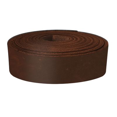 ELW Grass Fed Leather 8-10 oz. (3-4mm) 2"x84" (5.08x213.36cm) Bourbon Brown Full Grain Cowhide Belt Blank, Straps Tooling, Holsters, Saddle Bags, Sheaths, Furniture Accent, Restoring Chairs