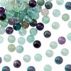 OLYCRAFT 92pcs 8mm Natural Fluorite Beads Grade AB Energy Beads Round Loose Gemstone Beads Assortments Supplies Accessories Energy Stones for Bracelet Necklace Jewelry Making view 1