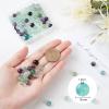 OLYCRAFT 92pcs 8mm Natural Fluorite Beads Grade AB Energy Beads Round Loose Gemstone Beads Assortments Supplies Accessories Energy Stones for Bracelet Necklace Jewelry Making view 2