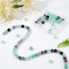 OLYCRAFT 92pcs 8mm Natural Fluorite Beads Grade AB Energy Beads Round Loose Gemstone Beads Assortments Supplies Accessories Energy Stones for Bracelet Necklace Jewelry Making view 4
