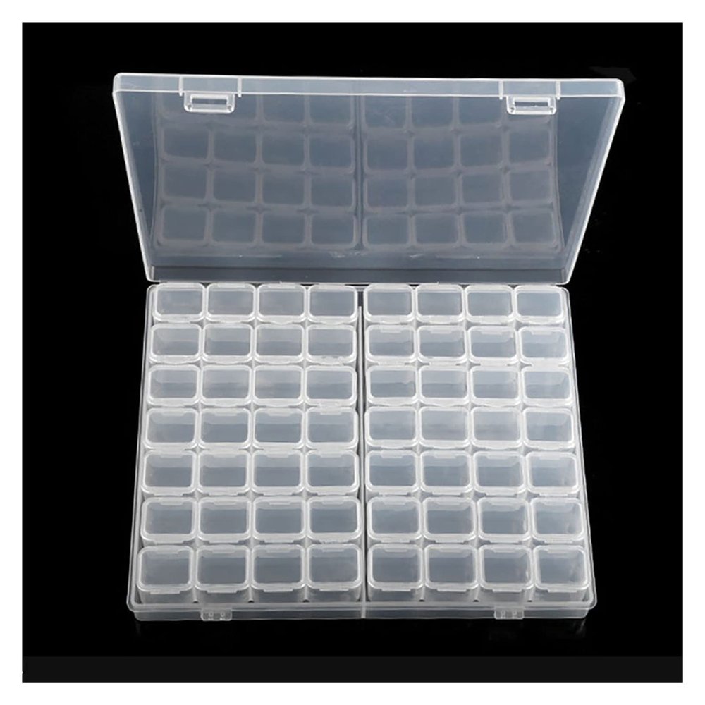 HANRUO 28/56/224 Diamond Painting Accessories Tool Nail Art Rhinestone Bead Storage Box (Color : Mixed 112 Girds)