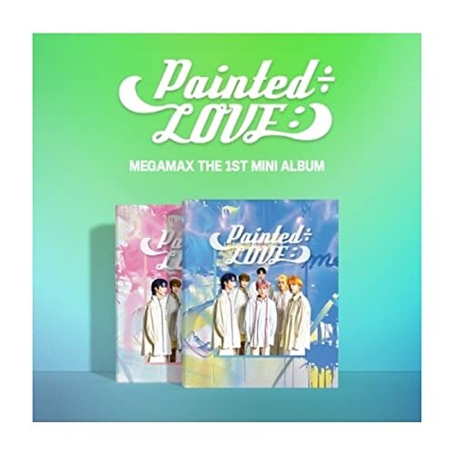 MEGAMAX PaintedLOVE: 1st Mini Album 2 Version SET CD+72p PhotoBook+1p PhotoCard+1p PostCard+20p Lyric Book+Message PhotoCard SET+Tracking Kpop Sealed