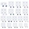 WANDIC Doll Eyes Molds, 18 Pieces Different Size of Eyeball Dome Silicone Molds Eyeball Casting Mold Pupil Eye Clear Silicone Mold for DIY Craft view 1