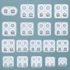 WANDIC Doll Eyes Molds, 18 Pieces Different Size of Eyeball Dome Silicone Molds Eyeball Casting Mold Pupil Eye Clear Silicone Mold for DIY Craft view 2