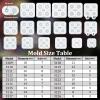 WANDIC Doll Eyes Molds, 18 Pieces Different Size of Eyeball Dome Silicone Molds Eyeball Casting Mold Pupil Eye Clear Silicone Mold for DIY Craft view 3