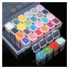 HANRUO Diamond Jewelry Box Rhinestone Embroidery Crystal Bead Storage Box Accessories Container (Color : 28 Girds T) view 2