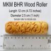 MKM Pottery Tools Wood Big Hand Rollers for Clay (BHR-88 Sedimentary Layers 2) view 3