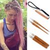 YYDS Rat-tail Crochet Hook Bamboo Handle Hook Crochet Hook Hair Dreadlocks Weaving Needle Wig Making Tools For Dreadlock(0.75mm 1 hook) view 1