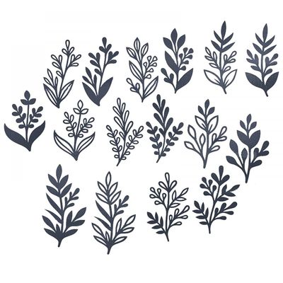 CYFUN DESIGN Leaves Dies for Card Making Leaf Metal Cutting Dies for DIY Scrapbooking Paper Crafting Arts Supplies Metal Die Cuts Punch Template Moulds Arts Crafts Scrapbook Photo Album Decor