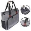 EXCEART 1pc Multi-Function Crochet Thread Storage Bag for Embroidery Supplies for Organizing Drawing Pencils Painting Brushes and Unfinished Projects Spacious Design Multiple Pockets for view 3