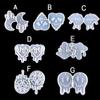 Joour Mushroom Heart Resin Silicone Mould Blooding Earrings UV Epoxy Resin Mold Pendant Molds Handmade Jewelry Making Tools(A) view 3